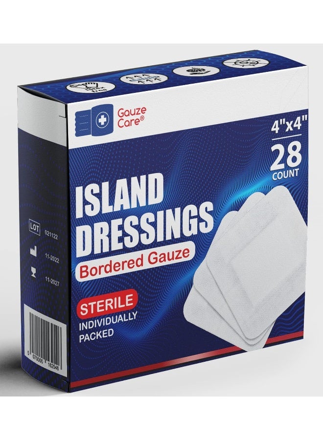 Gauze Care Island Dressing 4x4 inch 28 Pcs - Image 1